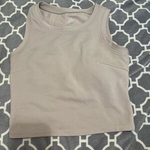 Women's Taupe Sleeveless Top